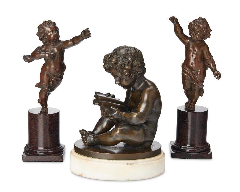 A GROUP OF BRONZE FIGURAL STATUETTESA 2ee8f8