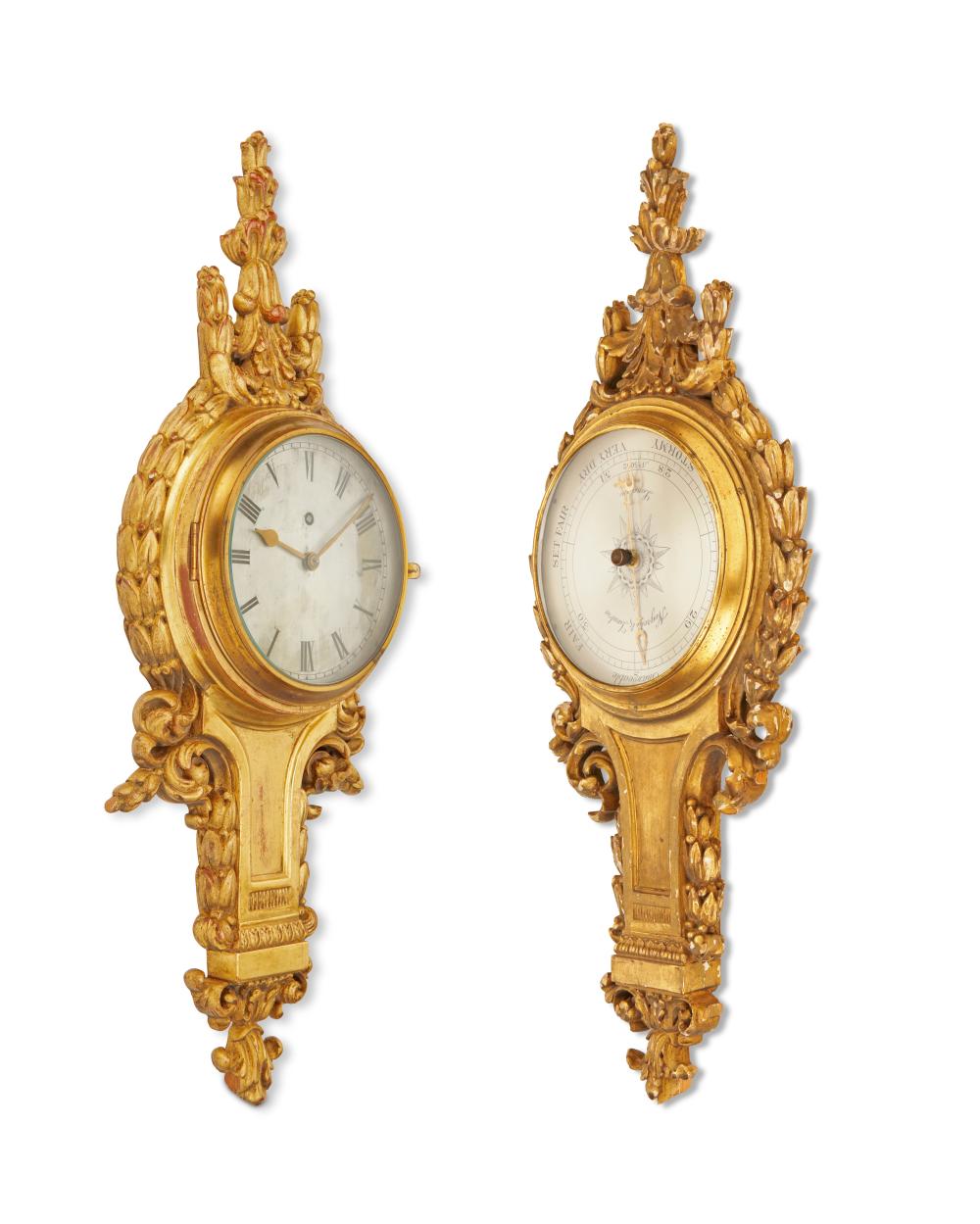 A NEAR PAIR FRENCH WALL CLOCK AND 2ee8f9