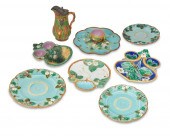 A GROUP OF ENGLISH AND FRENCH MAJOLICA 2eecf5