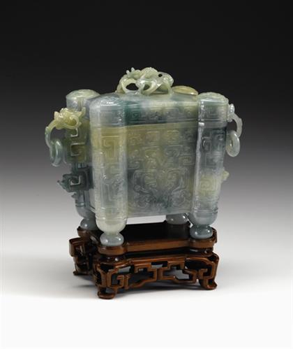 Fine Chinese jadeite archaic covered 4b18e