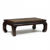 CHINESE MARBLE TOP OPIUM BED / TABLE