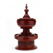 A BURMESE RED LACQUERED   2ef0ea