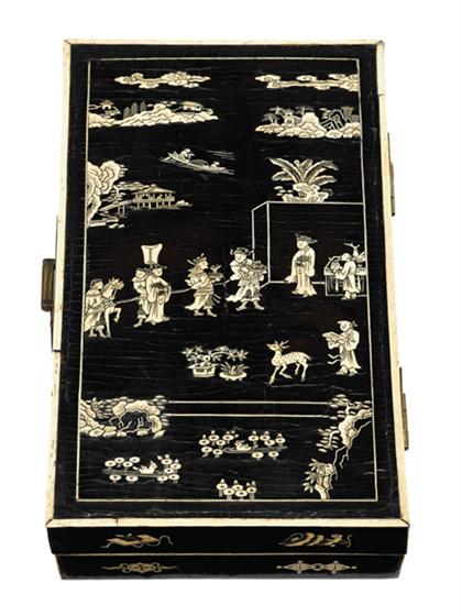 Chinese bone inlaid and black lacquer 4b1c6