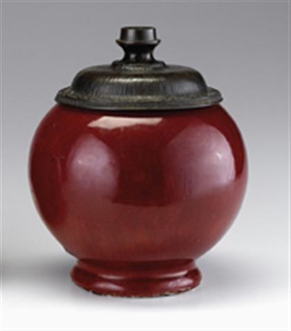 Chinese langyao glazed jar and 4b298