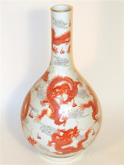 Chinese iron red and enamel decorated 4b2d1