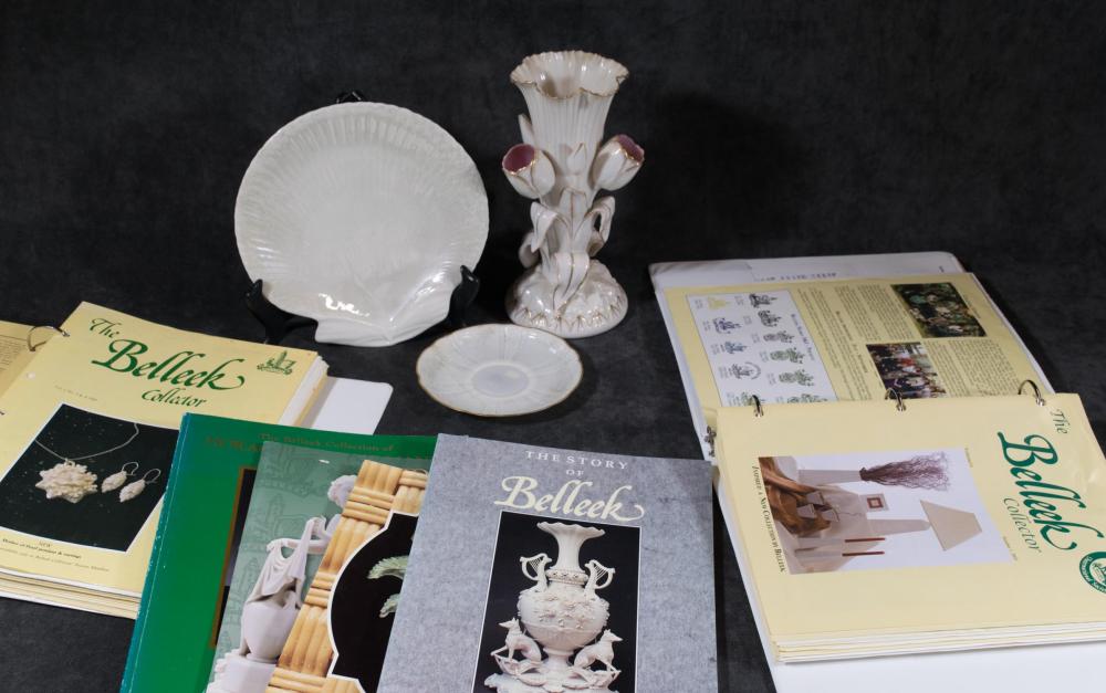 BOX LOT OF BELLEEK COLLECTABLES  2ed878