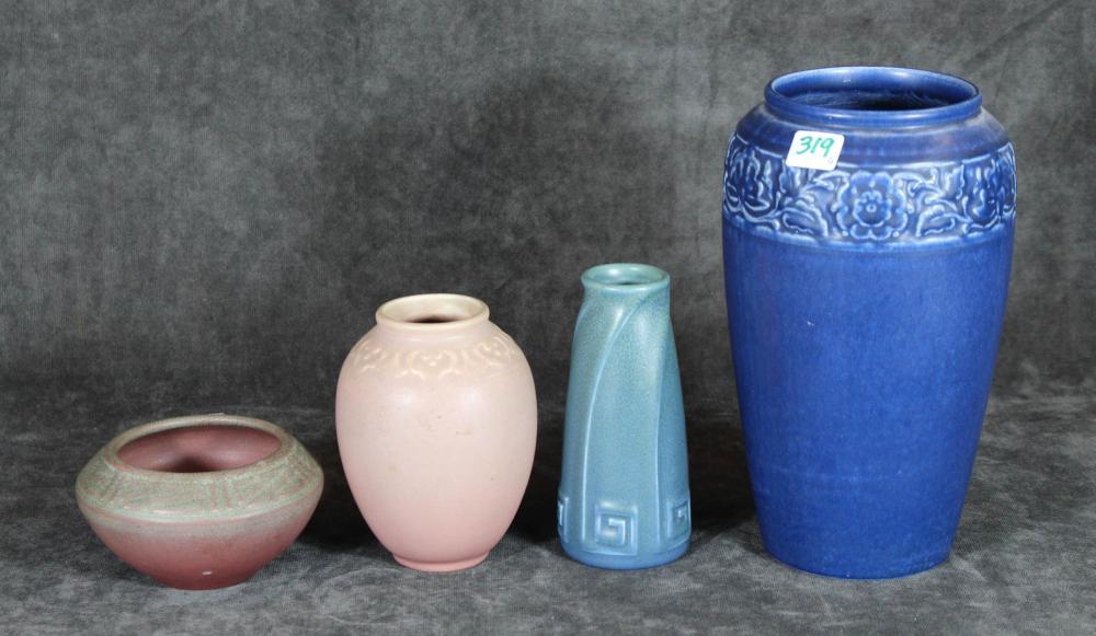 FOUR AMERICAN ROOKWOOD POTTERY 2ed9a0