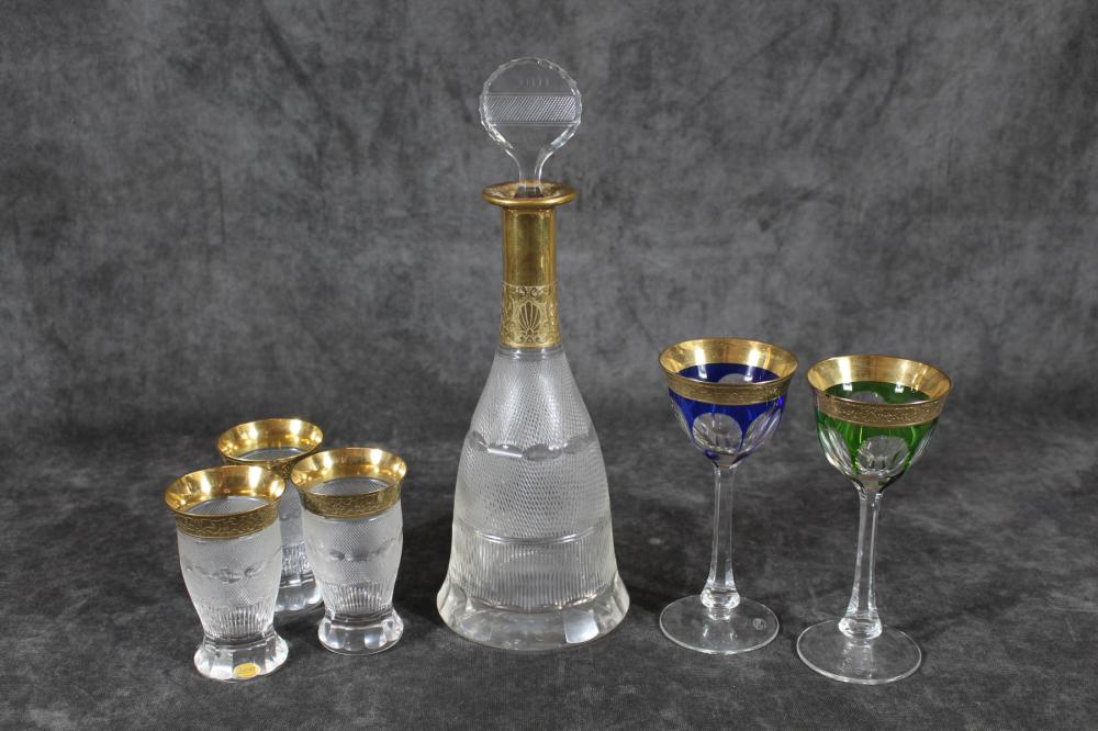 SIX ARTICLES OF MOSER GLASS DRINKWARESIX 2edcc0