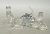 Assorted glass figurines 20th 4aff1