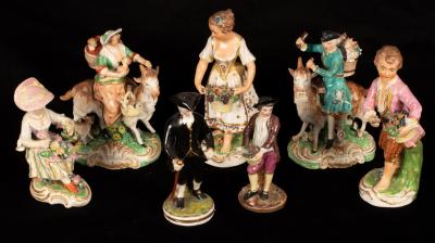Five Derby porcelain figures Tailor 2ee25e