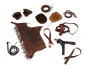 A GROUP OF WESTERN LEATHER GOODS FROM