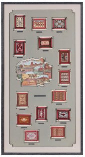 A FRAMED GROUP OF NAVAJO LEGACY OF