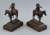 PAIR OF BOOKENDS AFTER CYRUS EDWIN DALLINS