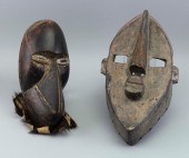 TWO AFRICAN MASKS 20TH CENTURYTWO 2f1df2