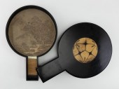 JAPANESE BRONZE MIRROR IN A LACQUER