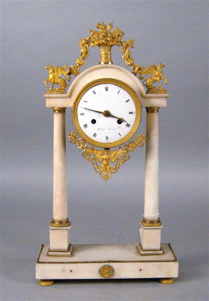 French gilt bronze mounted marble