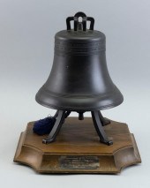 BRONZE REPLICA OF THE LIBERTY BELL BY