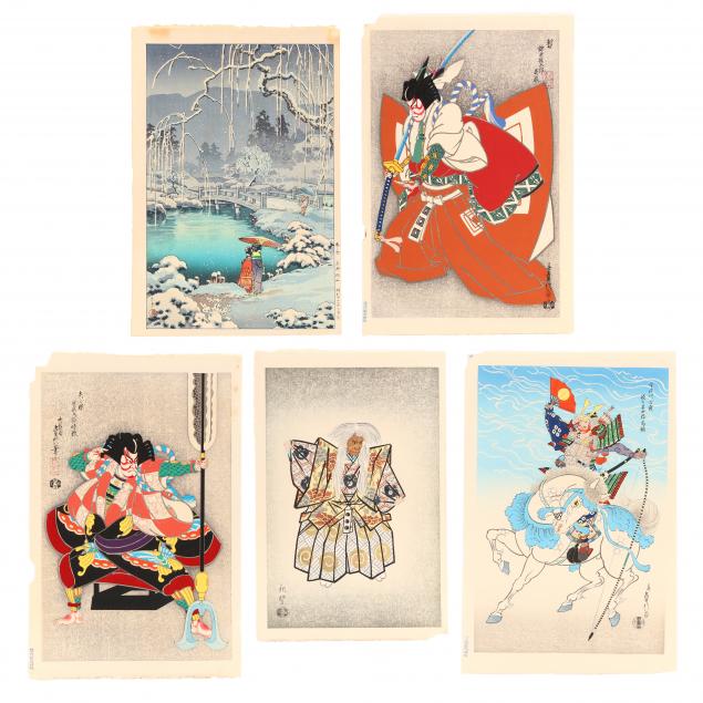 A SELECTION OF FIVE MODERN JAPANESE 2f00a2