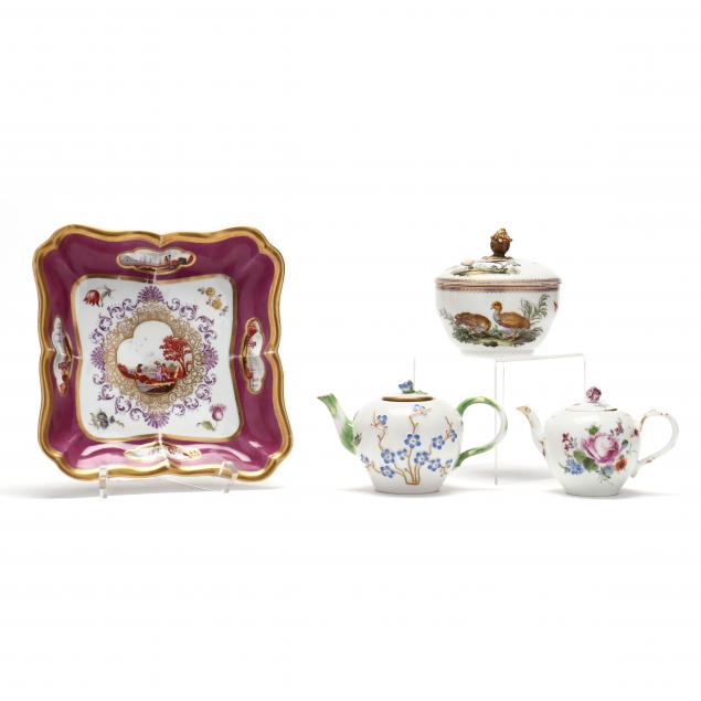 FOUR CONTINENTAL PORCELAINS A mid 19th 2f0892