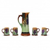 LIMOGES GRAPEVINE PITCHER AND SET 2f0899