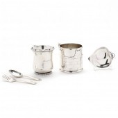 FIVE TIFFANY & CO. STERLING SILVER BABY