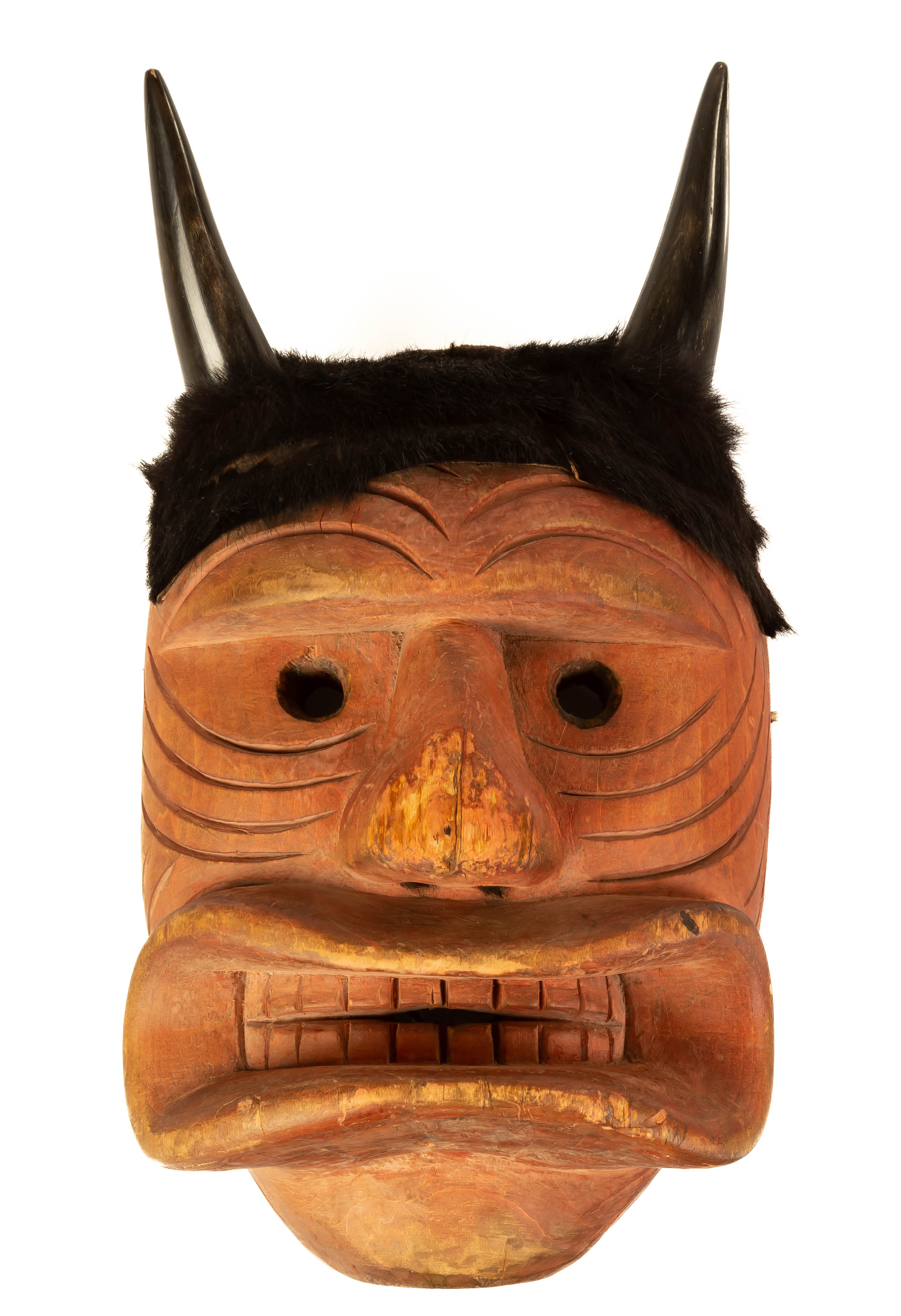NATIVE AMERICAN CARVED PAINTED 2f3701