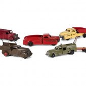 Five Pressed Steel Toy Vehicles
American,