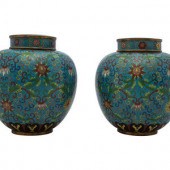 A Pair of Chinese Export Cloisonn  2f39d9