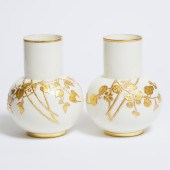 Pair of Royal Worcester Vases, 1880