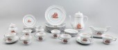 PARTIAL SET OF WEDGWOOD RUST FLYING