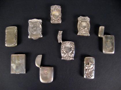 Group of eight American sterling 4b7a9