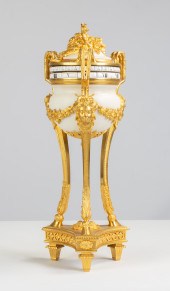 FRENCH LOUIS XVI STYLE GILT BRONZE AND