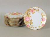 Set of twelve Cauldon porcelain plates