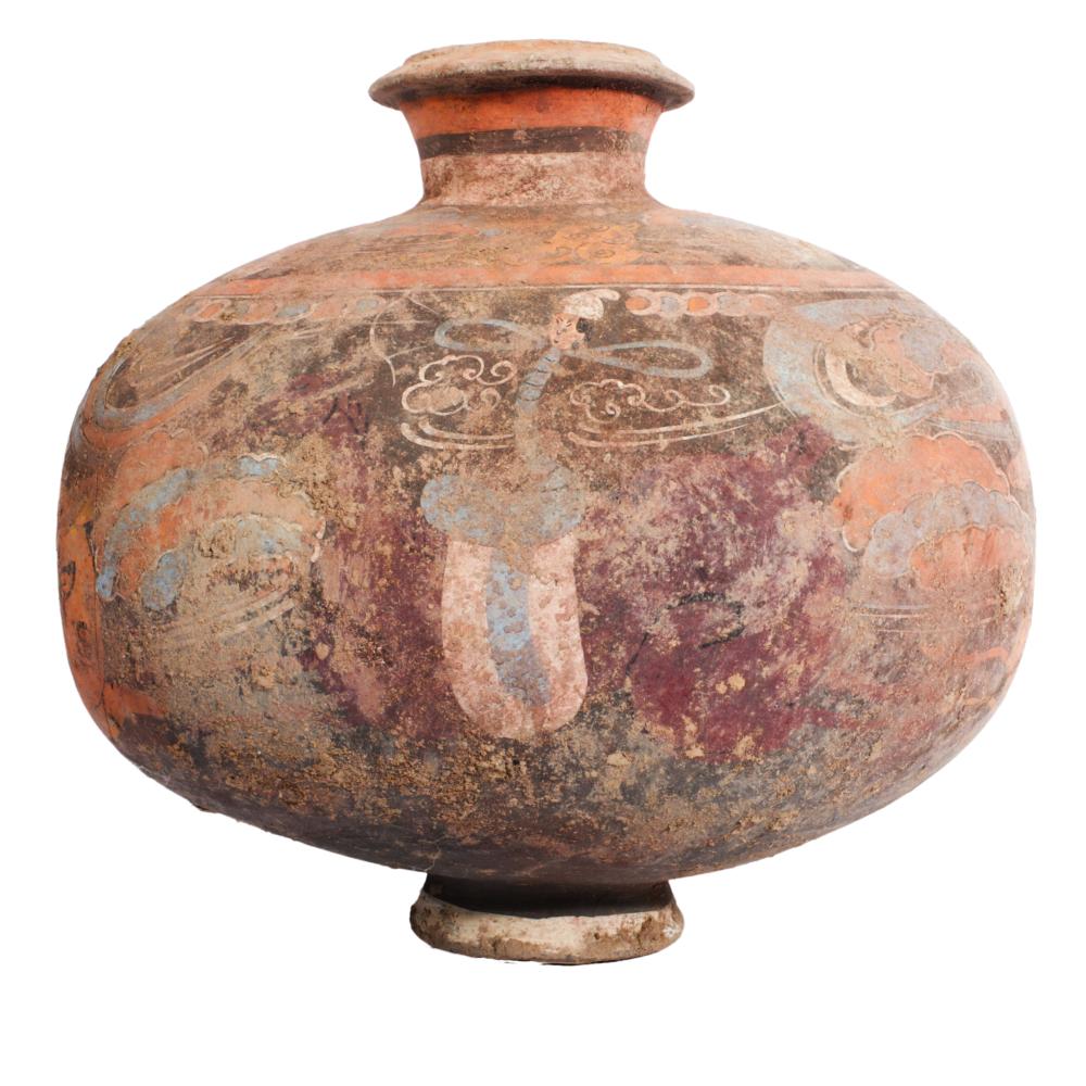 CHINESE HAN DYNASTY PAINTED POLYCHROME 2f33c4