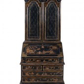 A George II Style Black and Gilt Japanned 2f5d66