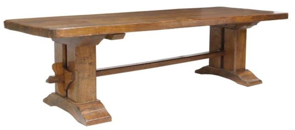 LARGE FRENCH OAK MONASTERY TABLE  2f61ef