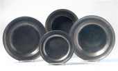 Two pewter deep dishes plate and 4bd0c