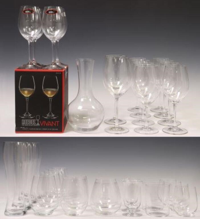  36 RIEDEL COLORLESS GLASS DRINKWARE 2f62bf