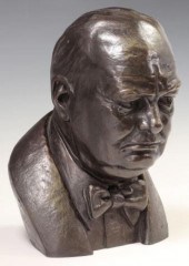 COLD CAST RESIN BRONZE BUST OF 2f64fc