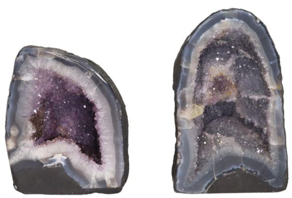  2 CATHEDRAL GEODE SPECIMENS  2f6558