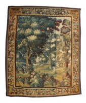 FRENCH VERDURE TAPESTRY, 92 X 78French