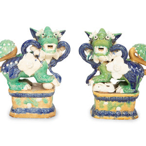 A Pair of Chinese Glazed Ceramic 2f676c