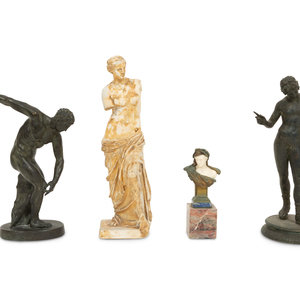 Four Grand Tour Style Figures 19th 20th 2f683c
