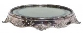 AMERICAN SILVERPLATE ROUND MIRROR TABLE