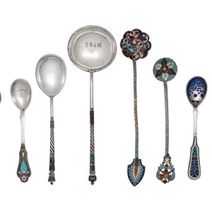 A Group of Six Russian Enameled 2f6a24
