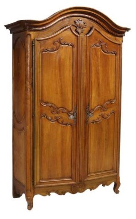 FRENCH PROVINCIAL FRUITWOOD ARMOIRE  2f6b96
