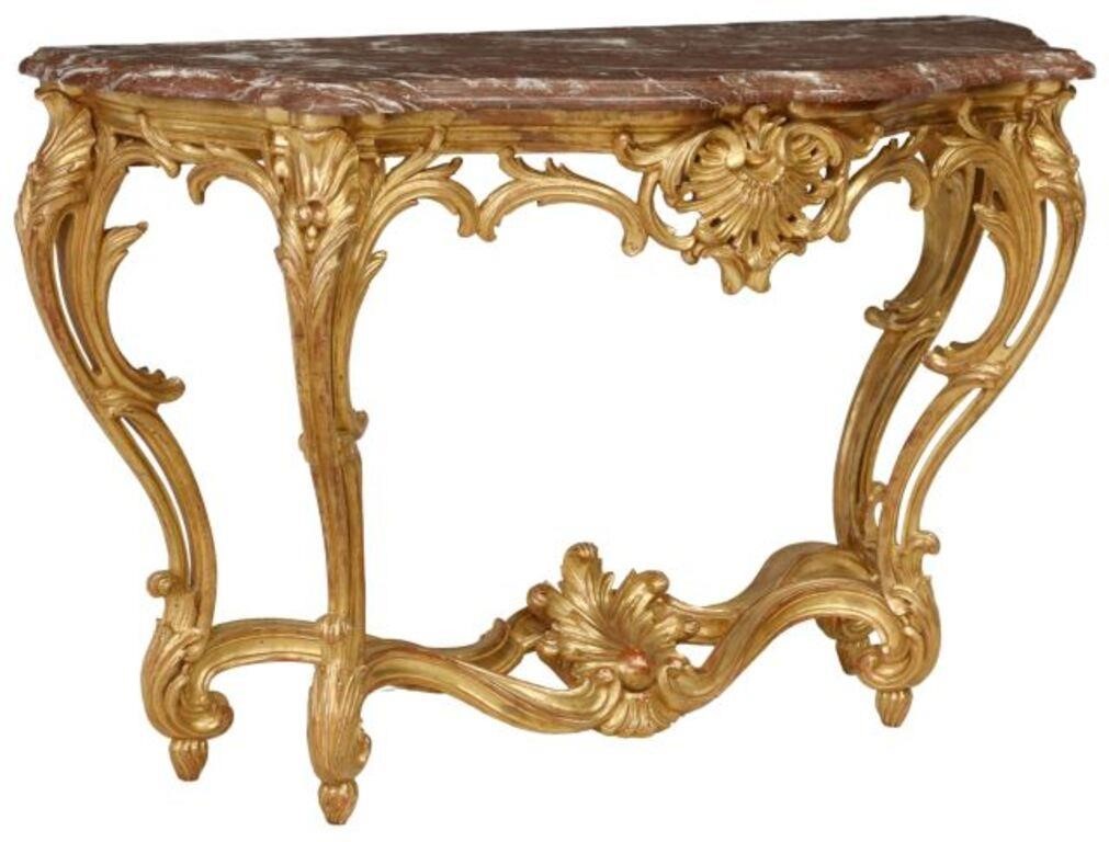 FRENCH LOUIS XV STYLE GILTWOOD 2f6d6c