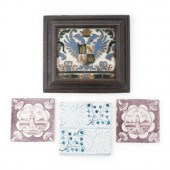 A Collection of Four Ceramic Tiles
18th