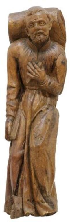 FIGURAL CARVED RELIGIOUS ARCHITECTURAL 2f72c8