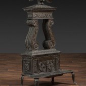 A Neoclassical Cast Iron Parlor Stove
Attributed